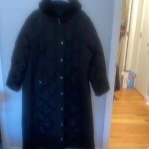 London Fog Women's Black Puffer Coat